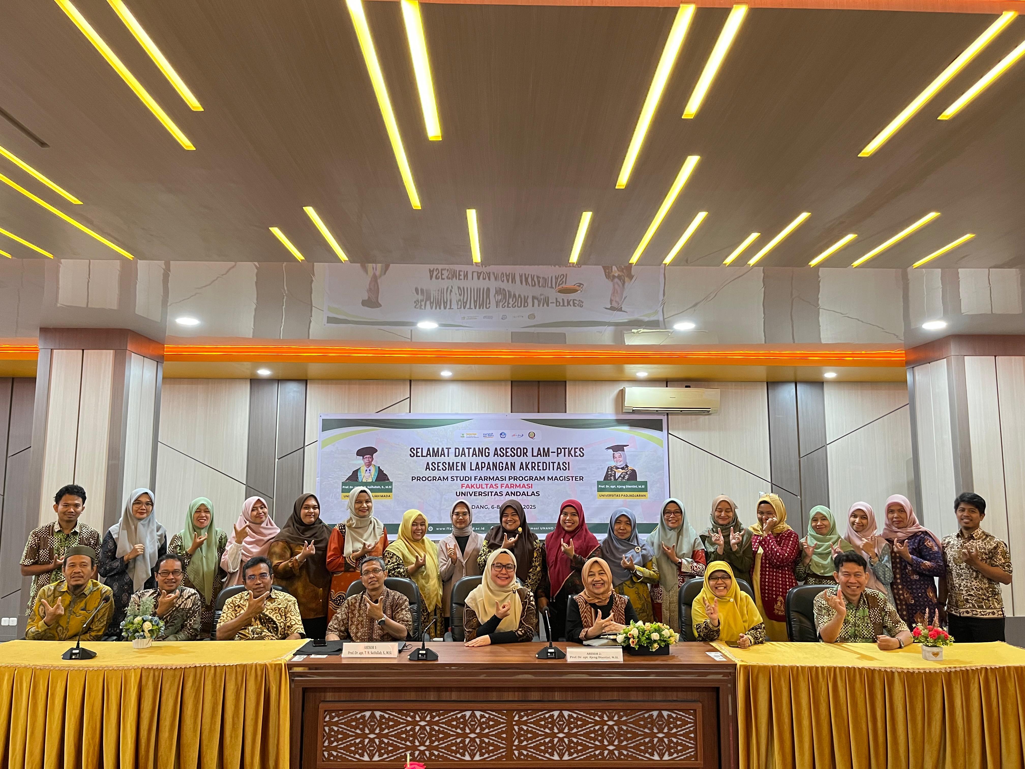 Assesment Lapangan Akreditas Prodi S2 Fakultas Farmasi UNAND
